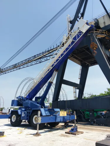 Photo #16 of MAJOR SHIPBUILDING COMPANY - (3) TEREX MOBILE CRANES UP TO 75 TON, (2) AMERICAN BOOM CRANES, GRADALL, CROWN, CAT, TOYOTA FORKTRUCKS, OVER 500 MILLER, LINCOLN, ESAB, KOIKE WELDERS AS NEW AS 2011, MACHINE SHOP EQUIPMENT & MUCH MORE