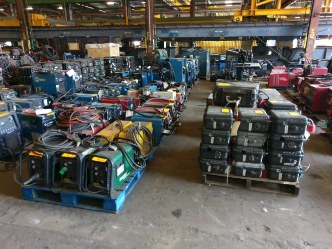 Photo #20 of MAJOR SHIPBUILDING COMPANY - (3) TEREX MOBILE CRANES UP TO 75 TON, (2) AMERICAN BOOM CRANES, GRADALL, CROWN, CAT, TOYOTA FORKTRUCKS, OVER 500 MILLER, LINCOLN, ESAB, KOIKE WELDERS AS NEW AS 2011, MACHINE SHOP EQUIPMENT & MUCH MORE