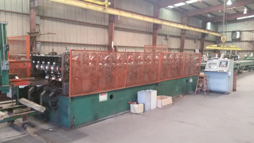 Photo #1 of FOR IMMEDIATE SALE - BRADBURY 2-HI DOUBLE PANEL ROLLFORMING LINE TOOLED FOR R & AG PANELS & C&Z MFG. PANEL LINE