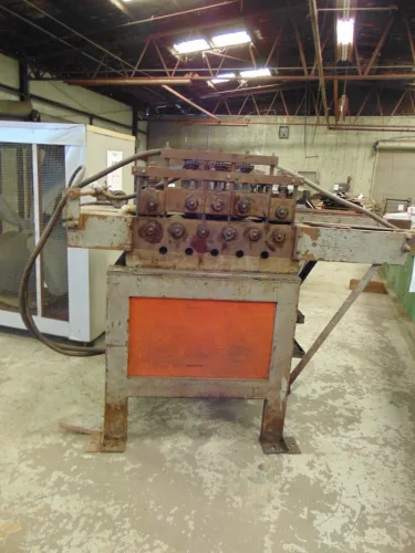 Photo #13 of FOR IMMEDIATE SALE - BRADBURY 2-HI DOUBLE PANEL ROLLFORMING LINE TOOLED FOR R & AG PANELS & C&Z MFG. PANEL LINE
