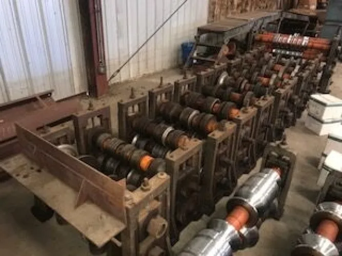 Photo #18 of FOR IMMEDIATE SALE - BRADBURY 2-HI DOUBLE PANEL ROLLFORMING LINE TOOLED FOR R & AG PANELS & C&Z MFG. PANEL LINE