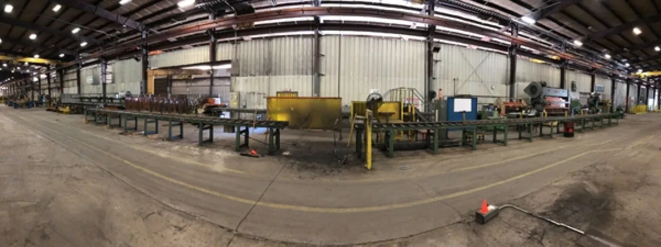 Photo #1 of METAL BUILDING MANUFACTURING MACHINERY & EQUIPMENT, ASSETS FORMERLY OF AMERICAN BUILDINGS COMPANY (A NUCOR COMPANY)
