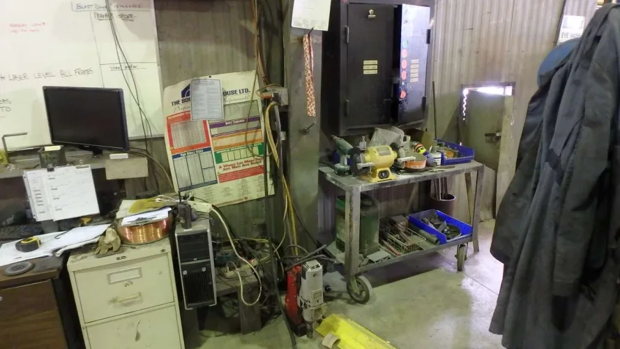 Photo #40 of NOISE SOLUTIONS - CLOSURE OF CANADIAN DIVISION & SURPLUS TO THEIR U.S OPERATION, FABRICATION PLANT, INCLUDING 2000 JONES AG NORMA-LINE CNC FOLDER, 2014 JCB TELEHANDLER, VICON PLASMA BURNING TABLE, 2011 CASE SKIDSTEER LOADER, ALLSTEEL PRESS BRAKE, WELDERS,