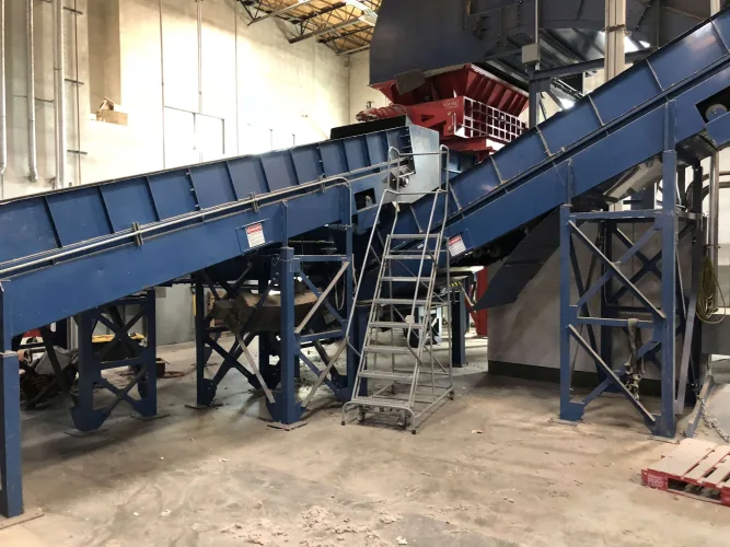 Photo #9 of COMPLETE STATE-OF-THE-ART RECYCLING FACILITY, EQUIPMENT AS NEW AS 2017, INCLUDING: SHREDDERS, MAGNETIC SEPARATORS, AN OPTICAL SORTING SYSTEM, HORIZONTAL/VERTICAL BALERS & MORE - BLUE MARBLE MATERIALS