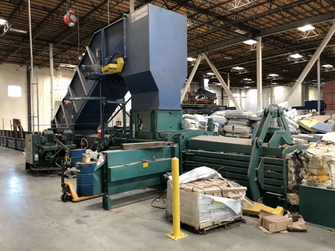 Photo #56 of COMPLETE STATE-OF-THE-ART RECYCLING FACILITY, EQUIPMENT AS NEW AS 2017, INCLUDING: SHREDDERS, MAGNETIC SEPARATORS, AN OPTICAL SORTING SYSTEM, HORIZONTAL/VERTICAL BALERS & MORE - BLUE MARBLE MATERIALS