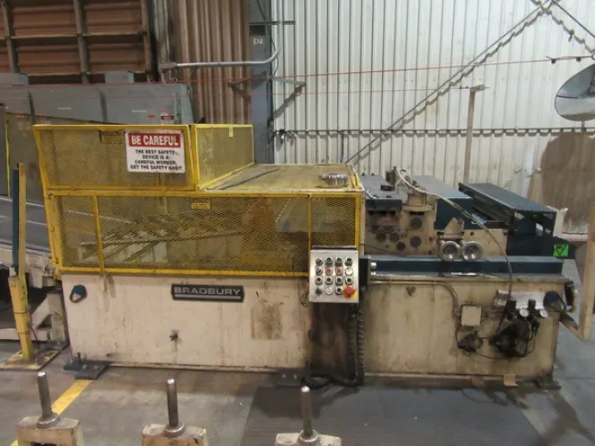 Photo #1 of ASSETS SURPLUS TO THE ONGOING OPERATIONS OF AMERICAN BUILDINGS COMPANY (A NUCOR COMPANY) - COMPLETE PURLIN LINE, BRADBURY SIDING & STANDING SEAM ROLLFORMERS, 33' X 225 TON PACIFIC CNC HYDRAULIC PRESS BRAKE - (2) 16'6" X 225 TON PACIFIC CNC HYDRAULIC
