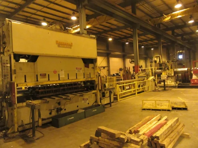 Photo #36 of ASSETS SURPLUS TO THE ONGOING OPERATIONS OF AMERICAN BUILDINGS COMPANY (A NUCOR COMPANY) - COMPLETE PURLIN LINE, BRADBURY SIDING & STANDING SEAM ROLLFORMERS, 33' X 225 TON PACIFIC CNC HYDRAULIC PRESS BRAKE - (2) 16'6" X 225 TON PACIFIC CNC HYDRAULIC