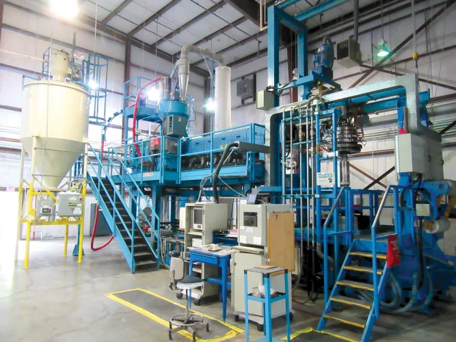 Photo #7 of FORMER TAPE MANUFACTURING EQUIPMENT AND REAL-ESTATE - 124,000 SQ FT MODERN MANUFACTURING BUILDING TO BE AUCTIONED AND EQUIPMENT INCLUDING: COMPLETE BLOWN 83" W POLYTYPE BLOWN FILM LINE, GUZZETTI SLITTING & PACKAGING LINES, REWIND MACHINES, ROLLING