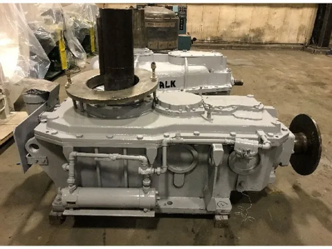Photo #6 of PAPER EQUIPMENT AUCTION, FEATURING: FKC SINGLE & TWIN SCREW PRESS, KROFTA CLARIFIER, ANDRITZ WET LAP LINE, CALENDAR STACKS, VACUUM PUMPS, SCREENS, ROLL SPLITTER, FORK TRUCKS & ROLL CLAMP TRUCKS, CRANES, BANDSAWS, KNIFE GRINDERS, CYLINDRICAL GRINDERS,