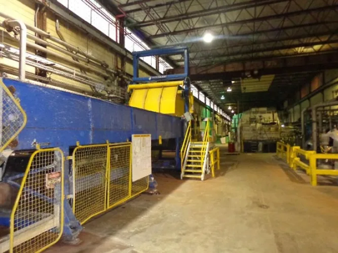 Photo #10 of PAPER EQUIPMENT AUCTION, FEATURING: FKC SINGLE & TWIN SCREW PRESS, KROFTA CLARIFIER, ANDRITZ WET LAP LINE, CALENDAR STACKS, VACUUM PUMPS, SCREENS, ROLL SPLITTER, FORK TRUCKS & ROLL CLAMP TRUCKS, CRANES, BANDSAWS, KNIFE GRINDERS, CYLINDRICAL GRINDERS,