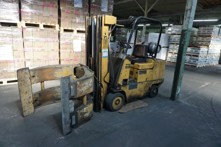 Photo #38 of PAPER EQUIPMENT AUCTION, FEATURING: FKC SINGLE & TWIN SCREW PRESS, KROFTA CLARIFIER, ANDRITZ WET LAP LINE, CALENDAR STACKS, VACUUM PUMPS, SCREENS, ROLL SPLITTER, FORK TRUCKS & ROLL CLAMP TRUCKS, CRANES, BANDSAWS, KNIFE GRINDERS, CYLINDRICAL GRINDERS,