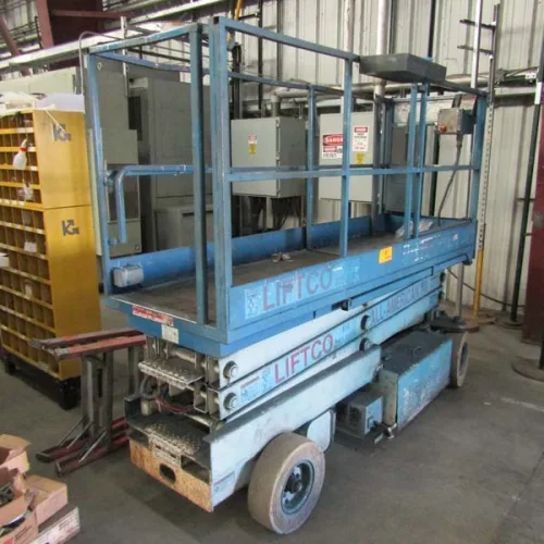 Photo #40 of PAPER EQUIPMENT AUCTION, FEATURING: FKC SINGLE & TWIN SCREW PRESS, KROFTA CLARIFIER, ANDRITZ WET LAP LINE, CALENDAR STACKS, VACUUM PUMPS, SCREENS, ROLL SPLITTER, FORK TRUCKS & ROLL CLAMP TRUCKS, CRANES, BANDSAWS, KNIFE GRINDERS, CYLINDRICAL GRINDERS,