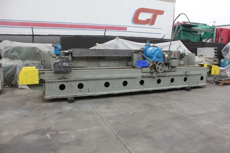 Photo #57 of PAPER EQUIPMENT AUCTION, FEATURING: FKC SINGLE & TWIN SCREW PRESS, KROFTA CLARIFIER, ANDRITZ WET LAP LINE, CALENDAR STACKS, VACUUM PUMPS, SCREENS, ROLL SPLITTER, FORK TRUCKS & ROLL CLAMP TRUCKS, CRANES, BANDSAWS, KNIFE GRINDERS, CYLINDRICAL GRINDERS,