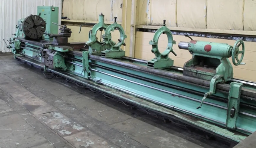 Photo #82 of PAPER EQUIPMENT AUCTION, FEATURING: FKC SINGLE & TWIN SCREW PRESS, KROFTA CLARIFIER, ANDRITZ WET LAP LINE, CALENDAR STACKS, VACUUM PUMPS, SCREENS, ROLL SPLITTER, FORK TRUCKS & ROLL CLAMP TRUCKS, CRANES, BANDSAWS, KNIFE GRINDERS, CYLINDRICAL GRINDERS,