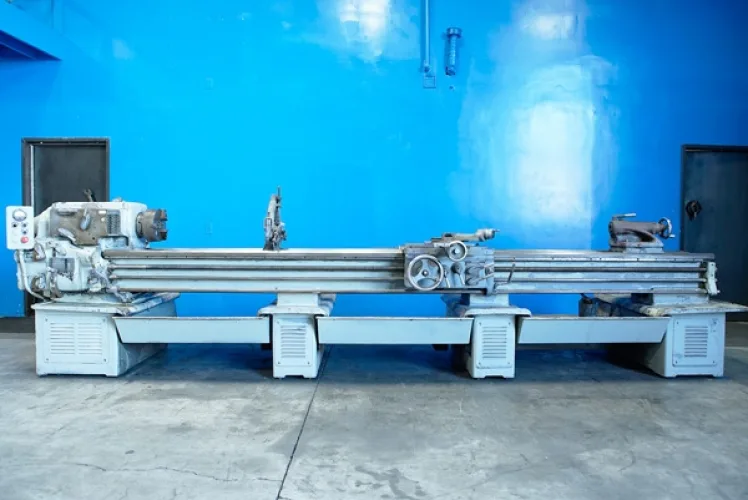 Photo #89 of PAPER EQUIPMENT AUCTION, FEATURING: FKC SINGLE & TWIN SCREW PRESS, KROFTA CLARIFIER, ANDRITZ WET LAP LINE, CALENDAR STACKS, VACUUM PUMPS, SCREENS, ROLL SPLITTER, FORK TRUCKS & ROLL CLAMP TRUCKS, CRANES, BANDSAWS, KNIFE GRINDERS, CYLINDRICAL GRINDERS,