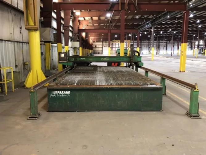Photo #2 of SURPLUS TO THE ONGOING OPERATIONS OF MANAC TRAILERS, FEATURING: KOIKE ARONSON & PRAXAIR CNC PLASMA CUTTING TABLES, 300 TON X 12' HACO CNC PRESS BRAKE, 1/2" X 10' ALLSTEEL SHEAR, RODRIGUE METAL 60 HP DUST COLLECTOR & MORE