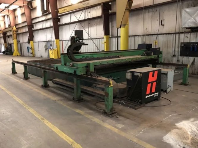 Photo #3 of SURPLUS TO THE ONGOING OPERATIONS OF MANAC TRAILERS, FEATURING: KOIKE ARONSON & PRAXAIR CNC PLASMA CUTTING TABLES, 300 TON X 12' HACO CNC PRESS BRAKE, 1/2" X 10' ALLSTEEL SHEAR, RODRIGUE METAL 60 HP DUST COLLECTOR & MORE