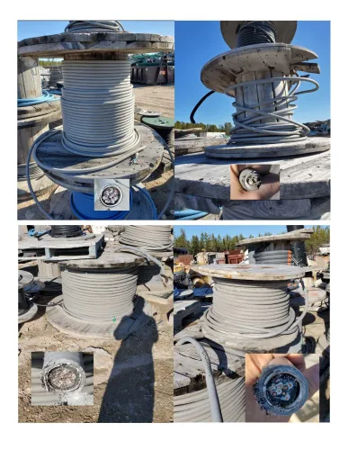 Photo #30 of CAMECO CORPORATION - COPPER WIRE, APPROXIMATELY 150,000 LBS OF STRIPPED WIRE & CABLE, SEMI-PROCESSED CABLE & NON-PROCESSED CABLE, SURPLUS TO ONGOING OPERATIONS