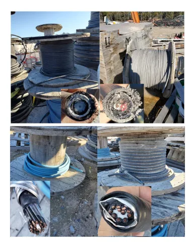 Photo #40 of CAMECO CORPORATION - COPPER WIRE, APPROXIMATELY 150,000 LBS OF STRIPPED WIRE & CABLE, SEMI-PROCESSED CABLE & NON-PROCESSED CABLE, SURPLUS TO ONGOING OPERATIONS
