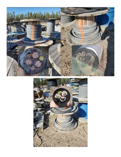 Photo #46 of CAMECO CORPORATION - COPPER WIRE, APPROXIMATELY 150,000 LBS OF STRIPPED WIRE & CABLE, SEMI-PROCESSED CABLE & NON-PROCESSED CABLE, SURPLUS TO ONGOING OPERATIONS