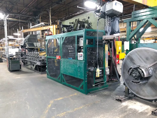 Photo #18 of ASSETS OF A TUBE MANUFACTURING FACILITY, FEATURING: (3) VAN_HUFFEL 12 STAND HYDRAULIC TUBE FORMING MILLS, YODER 6 STAND HYDRAULIC TUBE FORMING MILL, HAVEN, ORLICK & PINES TUBE CUT OFF SAWS, PINES VERTICAL TUBE BENDING MACHINE & MUCH MORE - KIRK