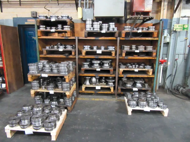 Photo #23 of ASSETS OF A TUBE MANUFACTURING FACILITY, FEATURING: (3) VAN_HUFFEL 12 STAND HYDRAULIC TUBE FORMING MILLS, YODER 6 STAND HYDRAULIC TUBE FORMING MILL, HAVEN, ORLICK & PINES TUBE CUT OFF SAWS, PINES VERTICAL TUBE BENDING MACHINE & MUCH MORE - KIRK
