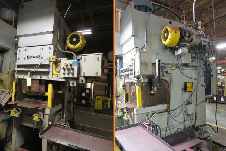 Photo #104 of FABRICATION & METALWORKING MACHINERY SALE - OVER 100 MACHINES! METAL FABRICATION, CUT-TO-LENGTH LINE, ROLL FORMING, SHEARS, BRAKES, PRESSES - STRAIGHT SIDE/COMPACTION/DOUBLE CRANK/OBI/WHEEL/C-FRAME, ROLLS, SAWS, GRINDERS, MILLS -