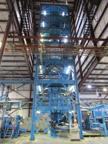 Photo #2 of BIAXIAL MONOLAYER POLYPROPYLENE ANNEALED BLOWN FILM EXTRUSION LINE