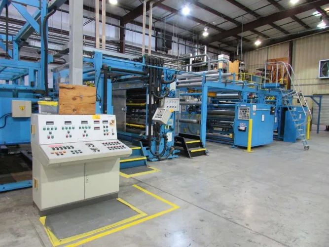 Photo #4 of BIAXIAL MONOLAYER POLYPROPYLENE ANNEALED BLOWN FILM EXTRUSION LINE