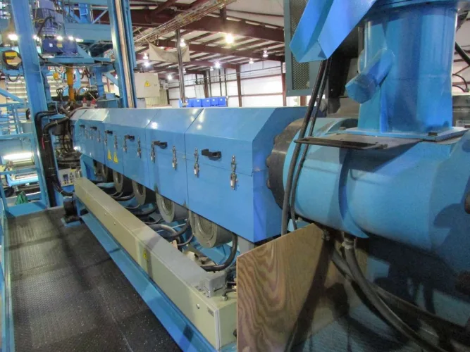 Photo #12 of BIAXIAL MONOLAYER POLYPROPYLENE ANNEALED BLOWN FILM EXTRUSION LINE