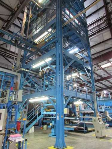 Photo #25 of BIAXIAL MONOLAYER POLYPROPYLENE ANNEALED BLOWN FILM EXTRUSION LINE