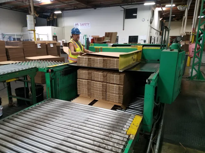 Photo #14 of MONTEBELLO CONTAINER COMPANY - SANTA FE SPRINGS, CA | CONVERTING FACILITY FEATURING 66" MCKINLEY FLEXO GLUER, 50" ISOWA FOLDER GLUER, 37" LANGSTON FLEXO GLUER AND BOBST 43" X 63" DIE CUTTER