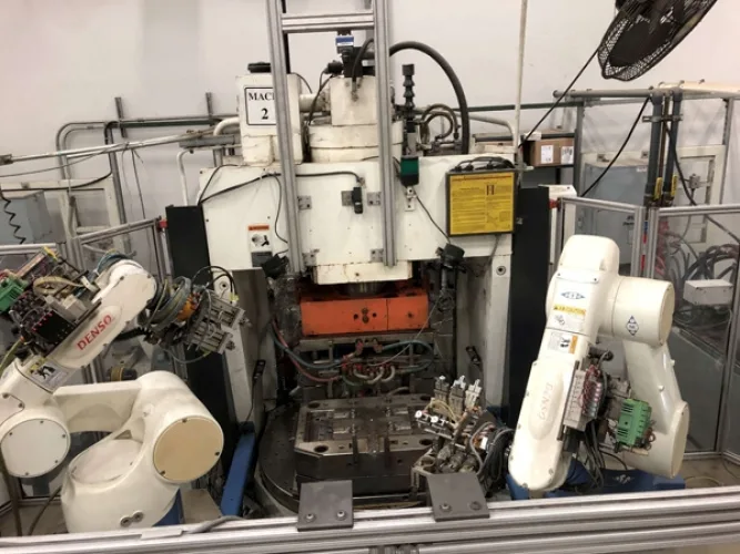 Photo #2 of 2-DAY AUCTION - DAY #1 | PANCON CORPORATION - TEMECULA, CA (PLASTIC INJECTION MOLDING) - ENGEL VERTICAL ROTARY INJECTION MOLDERS CONFIGURED AS PRODUCTION CELLS, HORIZONTAL INJECTION MOLDERS, HOPPERS, DRYERS, TEMPERATURE CONTROLLERS, GRANULATORS &