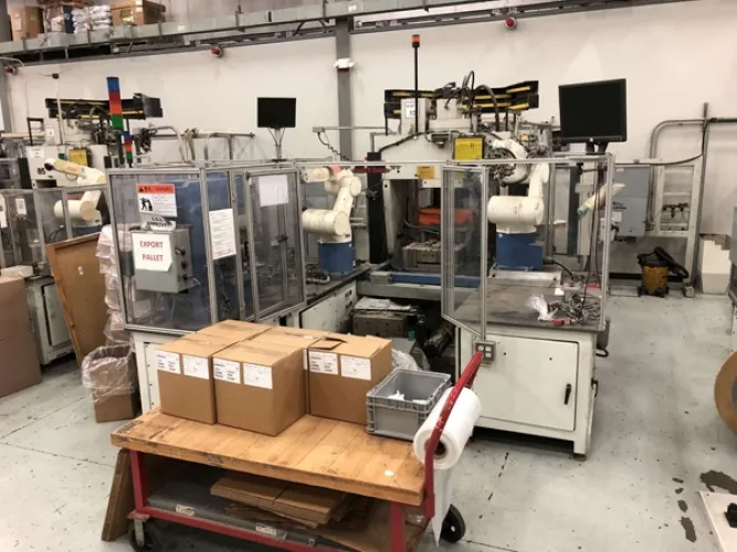 Photo #5 of 2-DAY AUCTION - DAY #1 | PANCON CORPORATION - TEMECULA, CA (PLASTIC INJECTION MOLDING) - ENGEL VERTICAL ROTARY INJECTION MOLDERS CONFIGURED AS PRODUCTION CELLS, HORIZONTAL INJECTION MOLDERS, HOPPERS, DRYERS, TEMPERATURE CONTROLLERS, GRANULATORS &