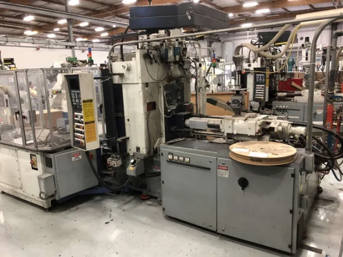 Photo #6 of 2-DAY AUCTION - DAY #1 | PANCON CORPORATION - TEMECULA, CA (PLASTIC INJECTION MOLDING) - ENGEL VERTICAL ROTARY INJECTION MOLDERS CONFIGURED AS PRODUCTION CELLS, HORIZONTAL INJECTION MOLDERS, HOPPERS, DRYERS, TEMPERATURE CONTROLLERS, GRANULATORS &