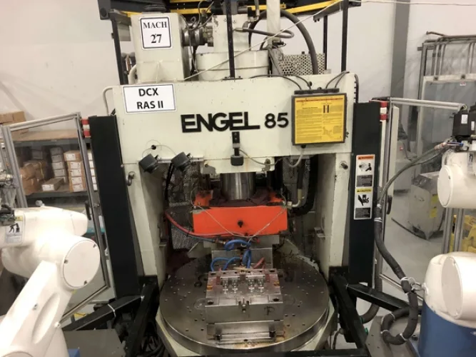 Photo #18 of 2-DAY AUCTION - DAY #1 | PANCON CORPORATION - TEMECULA, CA (PLASTIC INJECTION MOLDING) - ENGEL VERTICAL ROTARY INJECTION MOLDERS CONFIGURED AS PRODUCTION CELLS, HORIZONTAL INJECTION MOLDERS, HOPPERS, DRYERS, TEMPERATURE CONTROLLERS, GRANULATORS &