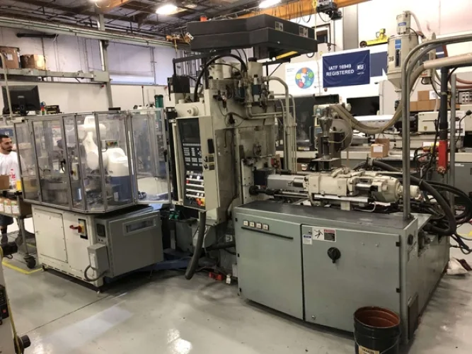Photo #20 of 2-DAY AUCTION - DAY #1 | PANCON CORPORATION - TEMECULA, CA (PLASTIC INJECTION MOLDING) - ENGEL VERTICAL ROTARY INJECTION MOLDERS CONFIGURED AS PRODUCTION CELLS, HORIZONTAL INJECTION MOLDERS, HOPPERS, DRYERS, TEMPERATURE CONTROLLERS, GRANULATORS &