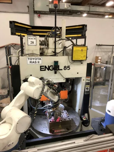 Photo #21 of 2-DAY AUCTION - DAY #1 | PANCON CORPORATION - TEMECULA, CA (PLASTIC INJECTION MOLDING) - ENGEL VERTICAL ROTARY INJECTION MOLDERS CONFIGURED AS PRODUCTION CELLS, HORIZONTAL INJECTION MOLDERS, HOPPERS, DRYERS, TEMPERATURE CONTROLLERS, GRANULATORS &