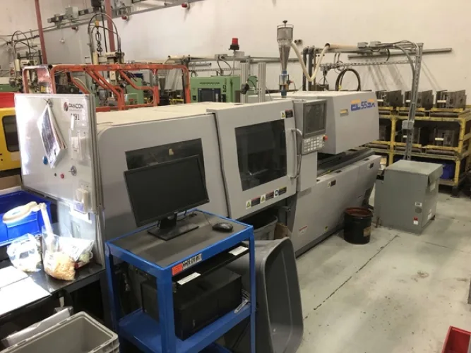 Photo #34 of 2-DAY AUCTION - DAY #1 | PANCON CORPORATION - TEMECULA, CA (PLASTIC INJECTION MOLDING) - ENGEL VERTICAL ROTARY INJECTION MOLDERS CONFIGURED AS PRODUCTION CELLS, HORIZONTAL INJECTION MOLDERS, HOPPERS, DRYERS, TEMPERATURE CONTROLLERS, GRANULATORS &