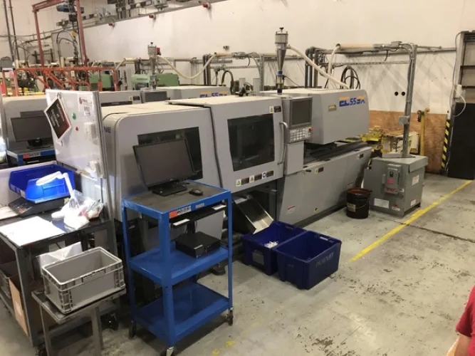 Photo #36 of 2-DAY AUCTION - DAY #1 | PANCON CORPORATION - TEMECULA, CA (PLASTIC INJECTION MOLDING) - ENGEL VERTICAL ROTARY INJECTION MOLDERS CONFIGURED AS PRODUCTION CELLS, HORIZONTAL INJECTION MOLDERS, HOPPERS, DRYERS, TEMPERATURE CONTROLLERS, GRANULATORS &