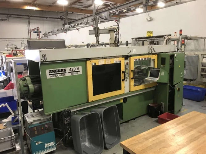 Photo #38 of 2-DAY AUCTION - DAY #1 | PANCON CORPORATION - TEMECULA, CA (PLASTIC INJECTION MOLDING) - ENGEL VERTICAL ROTARY INJECTION MOLDERS CONFIGURED AS PRODUCTION CELLS, HORIZONTAL INJECTION MOLDERS, HOPPERS, DRYERS, TEMPERATURE CONTROLLERS, GRANULATORS &
