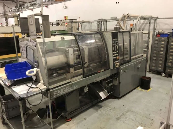 Photo #39 of 2-DAY AUCTION - DAY #1 | PANCON CORPORATION - TEMECULA, CA (PLASTIC INJECTION MOLDING) - ENGEL VERTICAL ROTARY INJECTION MOLDERS CONFIGURED AS PRODUCTION CELLS, HORIZONTAL INJECTION MOLDERS, HOPPERS, DRYERS, TEMPERATURE CONTROLLERS, GRANULATORS &