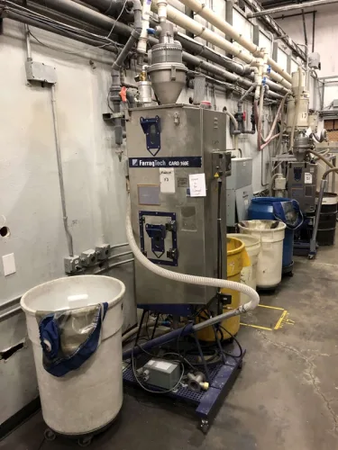 Photo #76 of 2-DAY AUCTION - DAY #1 | PANCON CORPORATION - TEMECULA, CA (PLASTIC INJECTION MOLDING) - ENGEL VERTICAL ROTARY INJECTION MOLDERS CONFIGURED AS PRODUCTION CELLS, HORIZONTAL INJECTION MOLDERS, HOPPERS, DRYERS, TEMPERATURE CONTROLLERS, GRANULATORS &