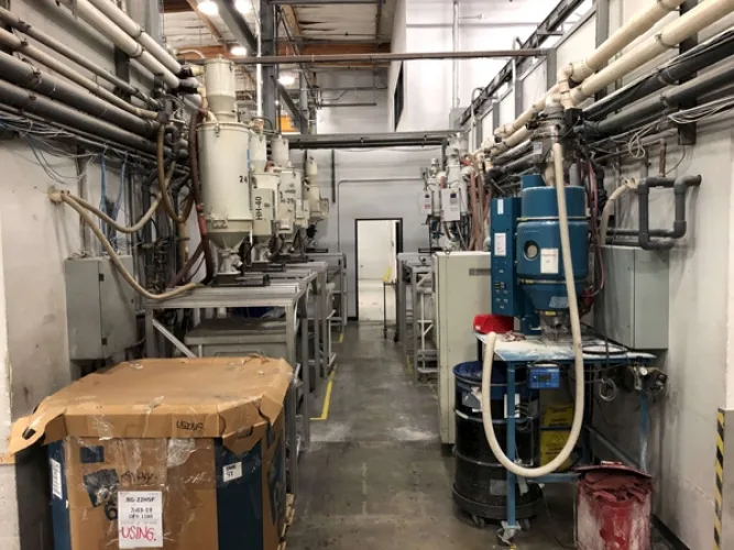 Photo #79 of 2-DAY AUCTION - DAY #1 | PANCON CORPORATION - TEMECULA, CA (PLASTIC INJECTION MOLDING) - ENGEL VERTICAL ROTARY INJECTION MOLDERS CONFIGURED AS PRODUCTION CELLS, HORIZONTAL INJECTION MOLDERS, HOPPERS, DRYERS, TEMPERATURE CONTROLLERS, GRANULATORS &
