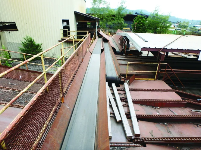 Photo #22 of SAWMILL AUCTION: 1994 NICHOLSON DEBARKER, HEADRIG & CARRIAGE, EDGERS, RESAWS, INFEED LOG HAUL & CUT OFF SAW, TIMBER SAW SYSTEM, PUSH PULL TRIMMER, CHIP SCREEN, BLOWER, FEEDER & VIBRATORY CONVEYOR & MUCH MORE - TWIN RIVERS CEDAR PRODUCTS LTD