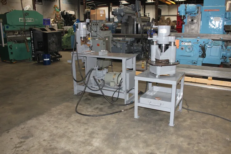 Photo #51 of FABRICATION & METALWORKING AUCTION - PRESS BRAKES, PRESSES, MILLS, CNC VERTICAL MACHINING CENTER, CNC TURING CENTER, CRANES, CRIMPING MACHINES, BULLDOZER, DRILLS, TUBE & PIPE BENDERS, GRINDERS, IRONWORKERS, LATHES, NOTCHERS, SHEARS, STRAIGHTENERS,