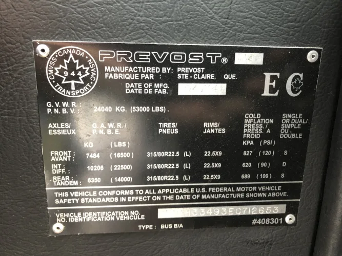 Photo #16 of SALE #2: (4) 2014-2017 PREVOST H3-45 CHARTER BUSES & (9) 2015-2018 FORD TRANSIT 350HD XLT PASSENGER VANS - LASSEN TOURS