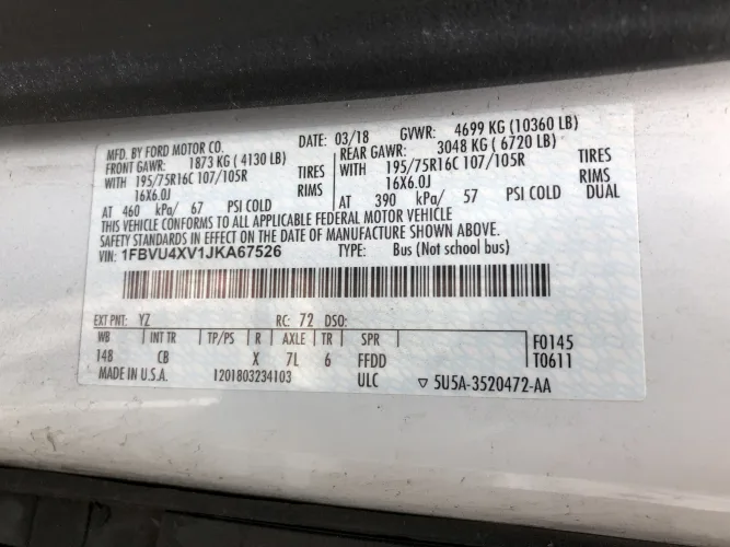Photo #46 of SALE #2: (4) 2014-2017 PREVOST H3-45 CHARTER BUSES & (9) 2015-2018 FORD TRANSIT 350HD XLT PASSENGER VANS - LASSEN TOURS