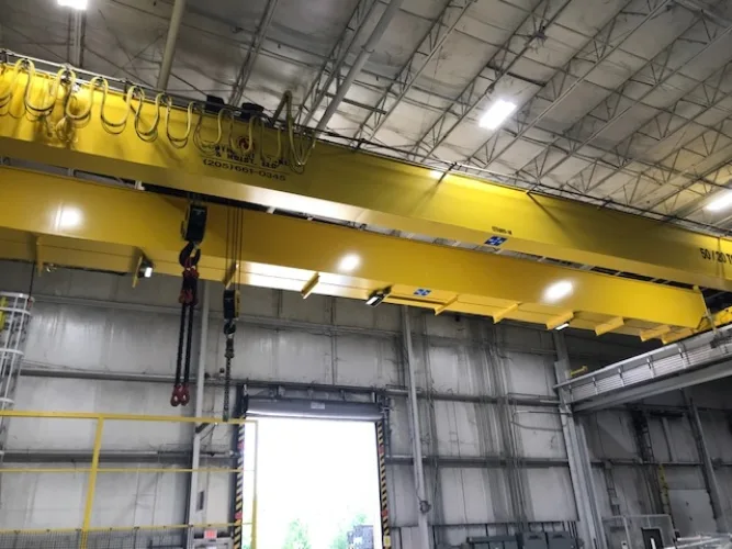 Photo #1 of NO LONGER REQUIRED IN THE ONGOING OPERATIONS OF FAURECIA TUSCALOOSA ALABAMA - NEW 2018 SOUTHEAST CRANE AND HOIST DOUBLE BOX GIRDER OVERHEAD BRIDGE CRANE: 50 TON CAPACITY MAIN HOIST W/ 20 TON CAPACITY AUXILIARY HOIST X 64' SPAN • NEW COST 350K