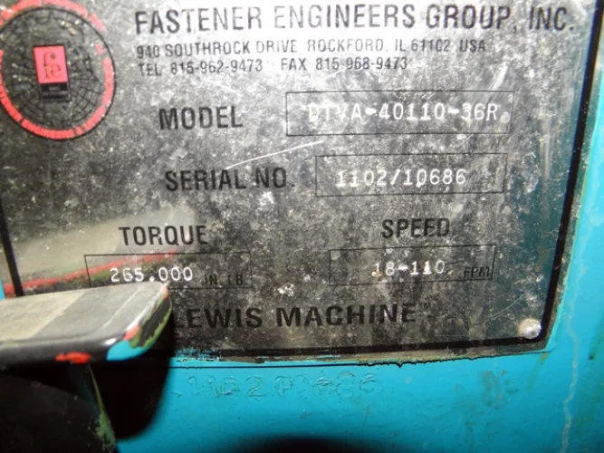 Photo #83 of NO LONGER REQUIRED EQUIPMENT FROM THE CONTINUING OPERATIONS OF WINDSOR MACHINE & STAMPING 2009 LTD